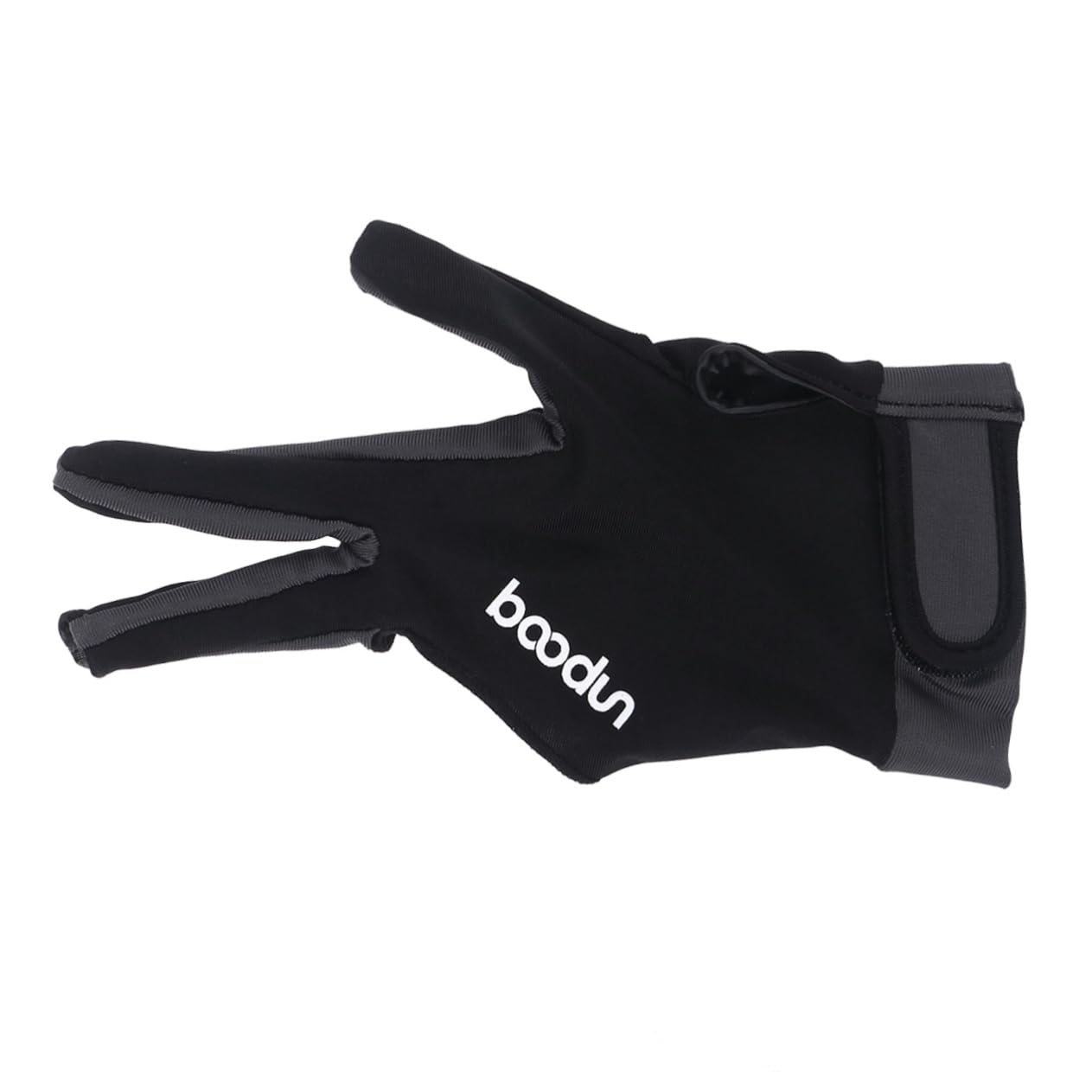 GOOHOCHY Three Finger Glove Billiards Cue Glove 3 Finger Accessory l Dark Grey Elastic Breathable Material Universal Fit