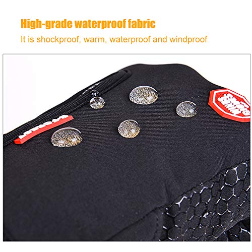 PAPAPI de inverno ao ar livre quente antiderrapante de tela de toque para bicicleta de esporte