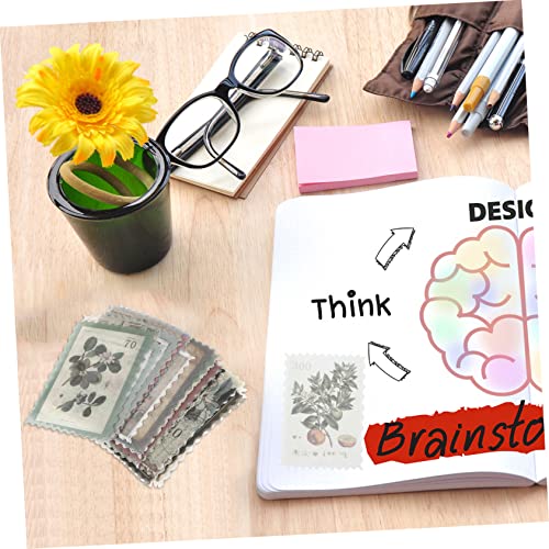 COHEALI 120 Folhas Pacote De Adesivos De Selos Papel Artesanal Adesivos De Selos Decorativos Adesivo