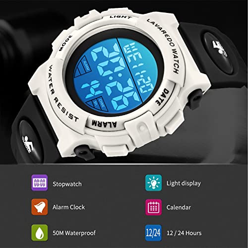 Image of Kids Watch,Boys Watch for 3-15 Year Old Boys,Digital Sport Outdoor Multifunctional Chronograph LED 50 M Waterproof Alarm Calendar Analog Watch for Children with Silicone Band,Kids Gift