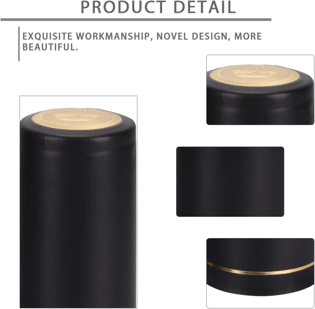 150pcs Heat Shrink Capsules for Wine Bottles -off Wine Bottle Caps Flexible Sealing Caps Fit for Home Brewing