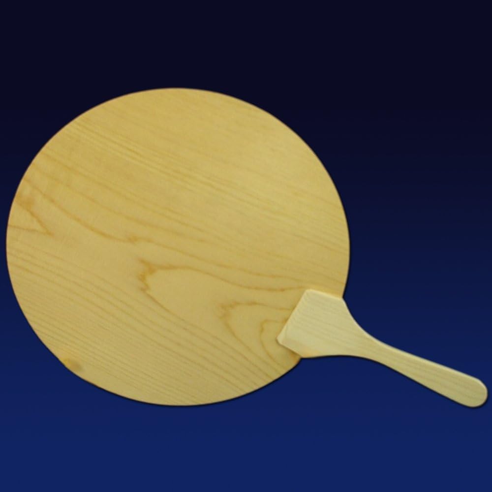 清清しい香り 天然木曽ひのき木製 【檜の丸うちわ】 日本製 池田木材