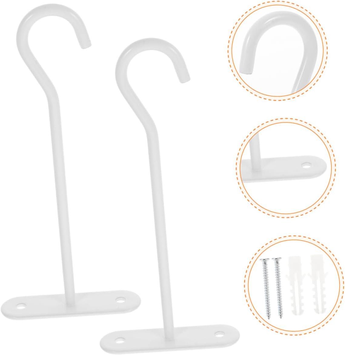 BESPORTBLE 20pcs Ceiling Hooks for Plant Hangers Easy to Install Wall Mount Hangers for Use for Hanging Plants Wind Chimes Light Fixtures