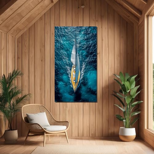 Élégante toile de voile maritime pour une décoration murale raffinée