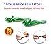 Brickyard Building Blocks 3-in-1 Building Bricks Set, 625 Pieces Compatible Brick Toys - Farm, Pirates, & Zoo Theme with Instructions, 2 Bonus Brick Separators, and Reusable Storage Box (625 pcs)