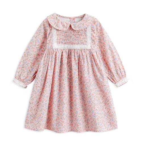 Simplee Baby Girls Smocked Floral Print Dress