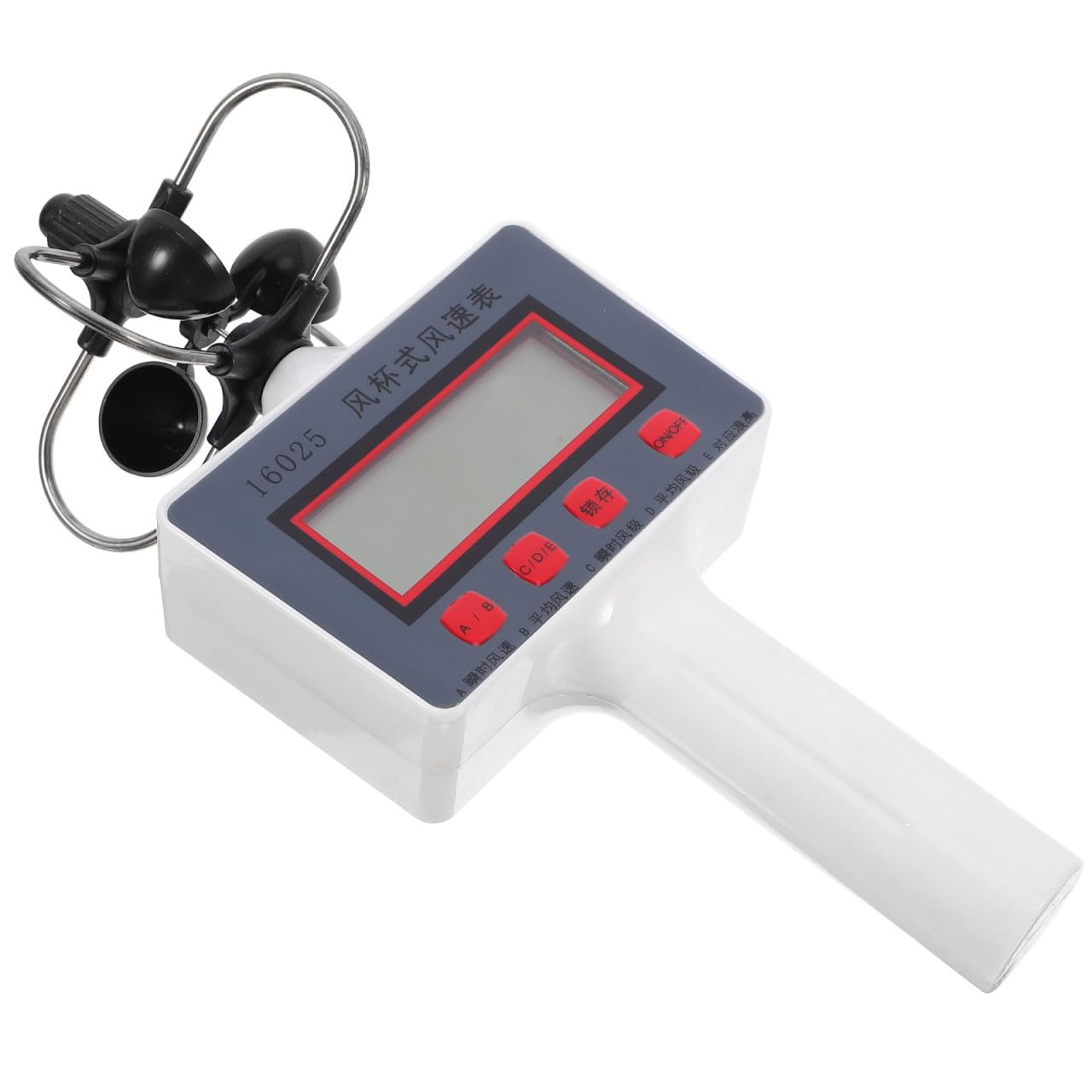 Sosoport Medidor de Viento Portátil de Mano con Pantalla Lcd, Ligero y Fiable para Medición de Velocidad del Viento en Aulas y Gestión Forestal
