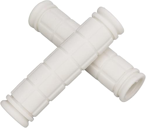 Miniatura 7 de VBESTLIFE Empuñaduras para manillar, 1 par de empuñaduras de goma antideslizantes para BMX/Road Mountain Bike (blanco)