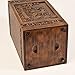 KIMNAG Wooden Cremation Urn for Human Wood Ashes Decorative Box Funeral Urns for Adult Male Female with Satin Bag Burial or Memorial Keepsake (Deer(XL) 250lbs)