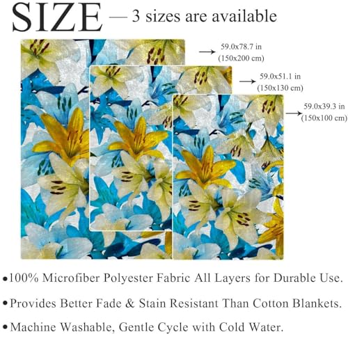 Couverture microfibre fleur de lys pour des soirées cocooning au salon