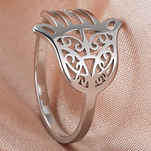 Jude Jewelers Stainless Steel Evil Protection Hand of Hamsa Ring2