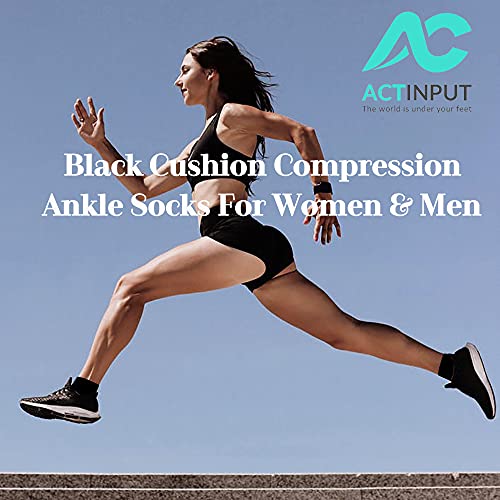 Image of ACTINPUT Ankle Compression Socks for Women Men - 5 /7 Pairs Plantar Fasciitis Socks for Athletic, Support, Running
