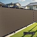 6' x 50' Fence Privacy Screen,Privacy Fence Shade Covers - 90% Blockage Heavy Duty Fence Panels for Garden Backyard Outdoor Home Decoration (Brown)