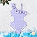 XuttHJH Girls Swimsuit Ruffle One Shoulder Cutout Bathing Suit Summer Beach Pool Quick Dry Stretchy Fashion Swimwear 5-14Y