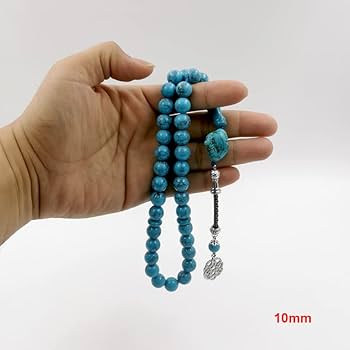 アクセサリー Tassss Amazon.com: ALBASHAN Tasbih Natural Turquoise Muslim prayer bead