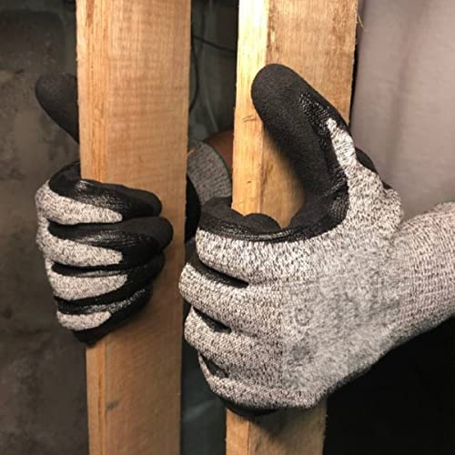 Luva Anti Corte Fibra Resistente Faca Proteção Profissional Açougue Anticorte Multiuso Serralheiro V