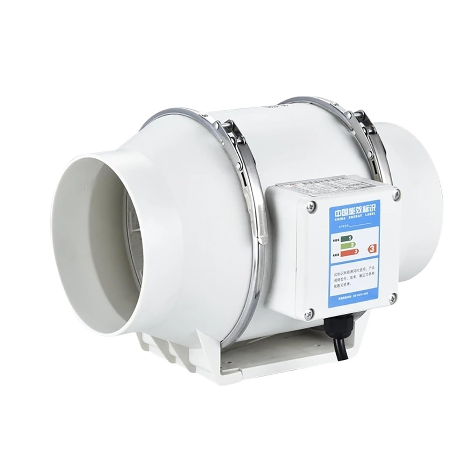 Ventilador de Extracción Ventiladores De Escape Hogar Silencioso Tubo En Línea Ventilador De Conducto For Baño Extractor Ventilación Cocina Inodoro Pared Aire Limpio Ventilador(4 inch)
