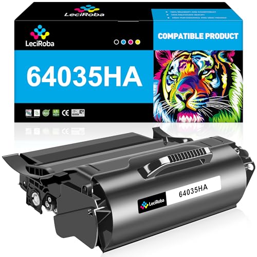 Toner Lexmark 64035HA haut rendement pour imprimante T640dn T642dn T644dn LeciRoba