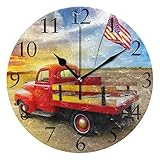 Horloge murale décorative : Cette horloge décorative est idéale pour décorer votre salon, chambre, cuisine, salle de bain, salle de classe, chambre d'amis, bureau, salle à manger, café, bibliothèque ou tout autre mur, quelle que soit sa couleur.