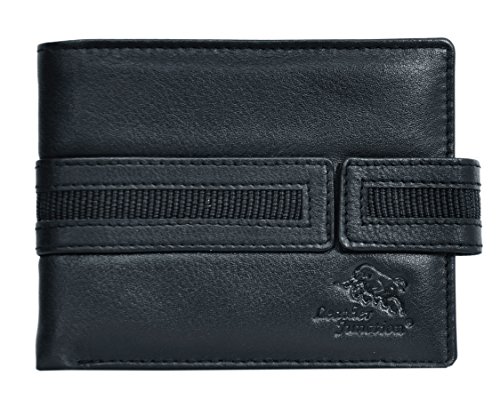 Image of Black Wallet and Key Ring Combo