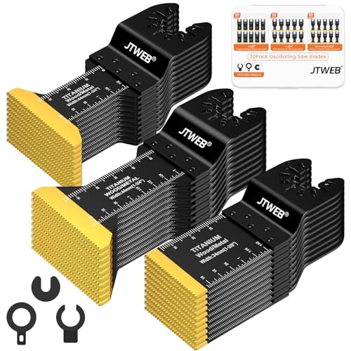 Lames pour outil oscillant JTWEB en titane indispensables pour rénover la maison du sol au plafond