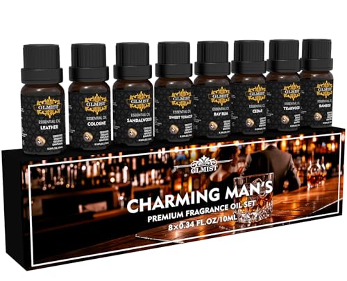 GLMIST Essential Oils Set Fragrance Oil for Diffusers Charming Mans Kit
