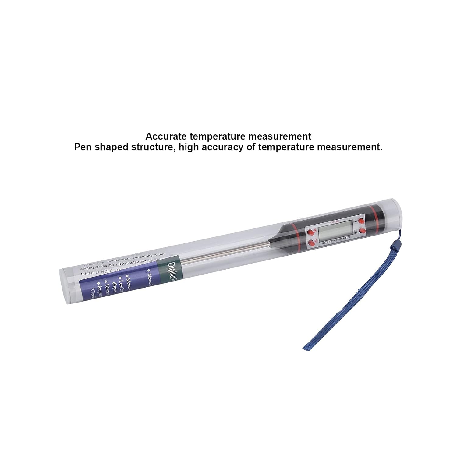 review Cooking Thermometer, Stainless Steel Probe Temperature Pen for Outdoor for Barbecue for Kitchen for Meat