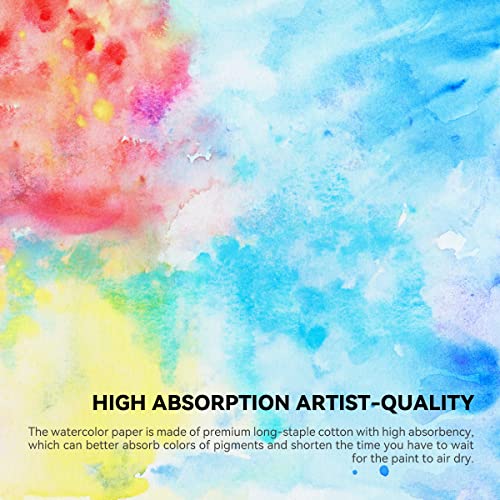 Paul Rubens High Absorption Art Supplies Watercolor Paper, Painting Paper Acid-Free Hot Pressed 10.82X7.79'', 100% Cotton 300Gsm 20 Sheets Paper Pack For Kid Student Artist… #TOP2