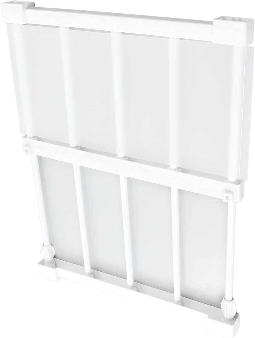 Gonetre Tension Shelf Rack Closet Tension Shelf Expandable Storage Rack Tension Rod Shelf 14.2 Inch Width Nail Expandable Storage Rack for Cabinet Wardrobe (75-120cm)