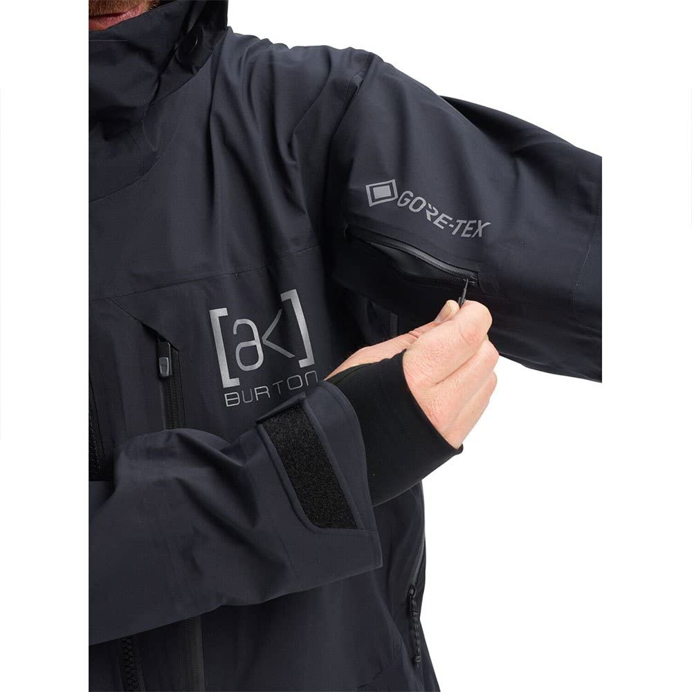 Burton - Chaqueta de esquí y nieve AK Gore-tex Stretch Hover True Black para hombre, color negro