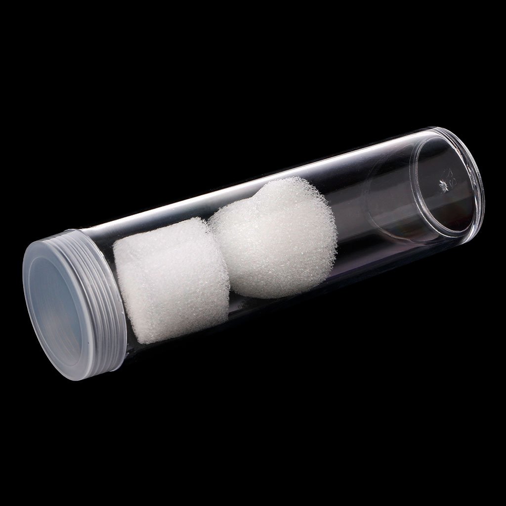 tubo de almacenamiento de plástico redondo con tapón de rosca para monedas moneda 27 mm soporte