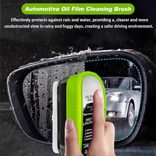 Generisch flintronic Automotive Oil Film Cleaning Brush, 2025 Upgrade Clearvision Car Windshield Glass Cleaner, 150ML Autoglas-öLfilmreiniger Auto, Upgraded 2.0 ölabweisende Folie für Autoscheiben