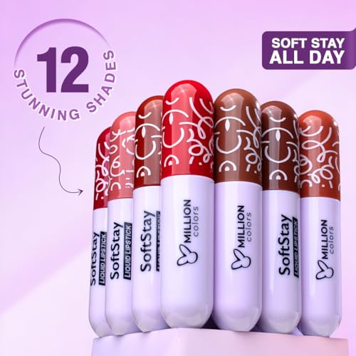 Image of Soft Stay Transferproof Liquid Lipstick| Hydrating, Highly Pigmented and Light Weight (Rose Pink, 03)