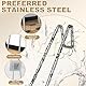 UEIOAVL Präsentationsstaffeleien, 2 Stück selbstklebende Staffelei Albumhalter aus Edelstahl mit Aufnäher geeignet für Foto-Malrahmen-Display (13 cm)