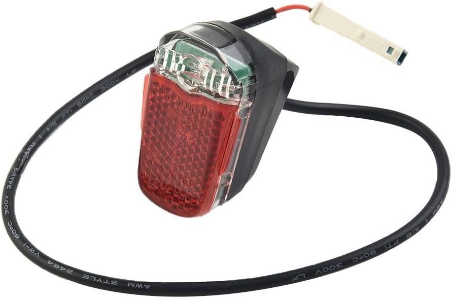 Rear Taillight and Brake Light for Ninebot MAX / G30D Electric Scooter — ABS Housing, High-Brightness LED, Reflective Design, Red/Black — Outdoor Commuting & Private Land Use