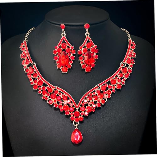 Bijoux en strass de haute qualité en alliage rouge d'exception - 4