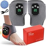 2026 New Foot Massager, Foot Revive Massager, Triple Technology Foot Massager Ankle, Wireless Heated Ankle Wrap with Smart Timer, Touch Control, Compact One-Size Design(2)
