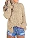 Imily Bela Womens Fuzzy Knitted Sweater Sherpa Fleece Side Slit Full Sleeve Jumper Outwears