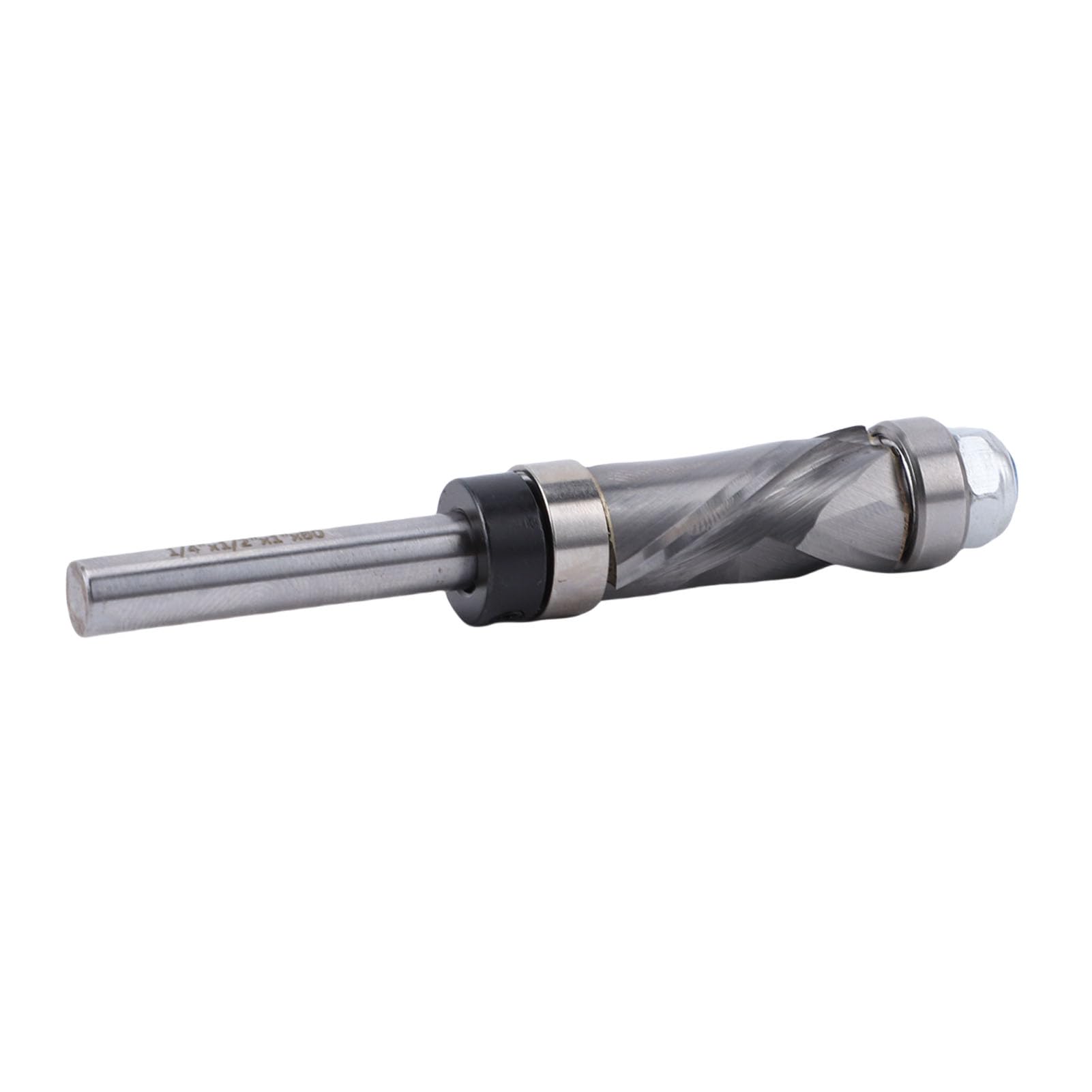Punta per Fresatura a Spirale con Doppio Cuscinetto, Punta per Fresatura a Filo in Carburo di Tungsteno, Efficiente Strumento di Rifilatura del Legno per la Lavorazione del Legno CNC