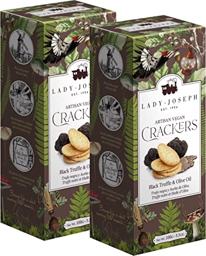 Galletas veganas artesanales con trufas negras y aceite de oliva 2x100g / Lady Joseph, España