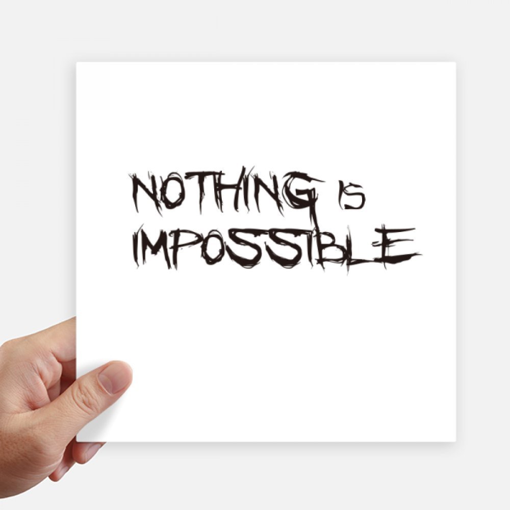 Autocollant carré motivant de 20 cm pour personnaliser votre ordinateur portable et mur