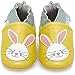 Zapatos Bebe Niña - Zapatillas Niña - Patucos Primeros Pasos - Conejito - 6-12 Meses