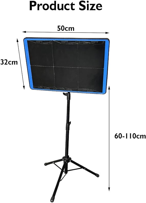 Floor-Standing Table Tennis Rebound,Ping Pong Return Board with 6 Black Rubbers,Stand is Height Adjustable for Home Gym Community Game Rooms