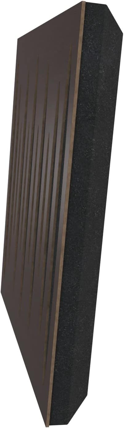 (4 Pack) — Sound Absorption-Diffuse Acoustic Panel «Pulsar» | 19.7''x19.7''x2.1" | Absorption - Diffusion - Reflection - Soundproofing | Wood laminated: (Wenge)