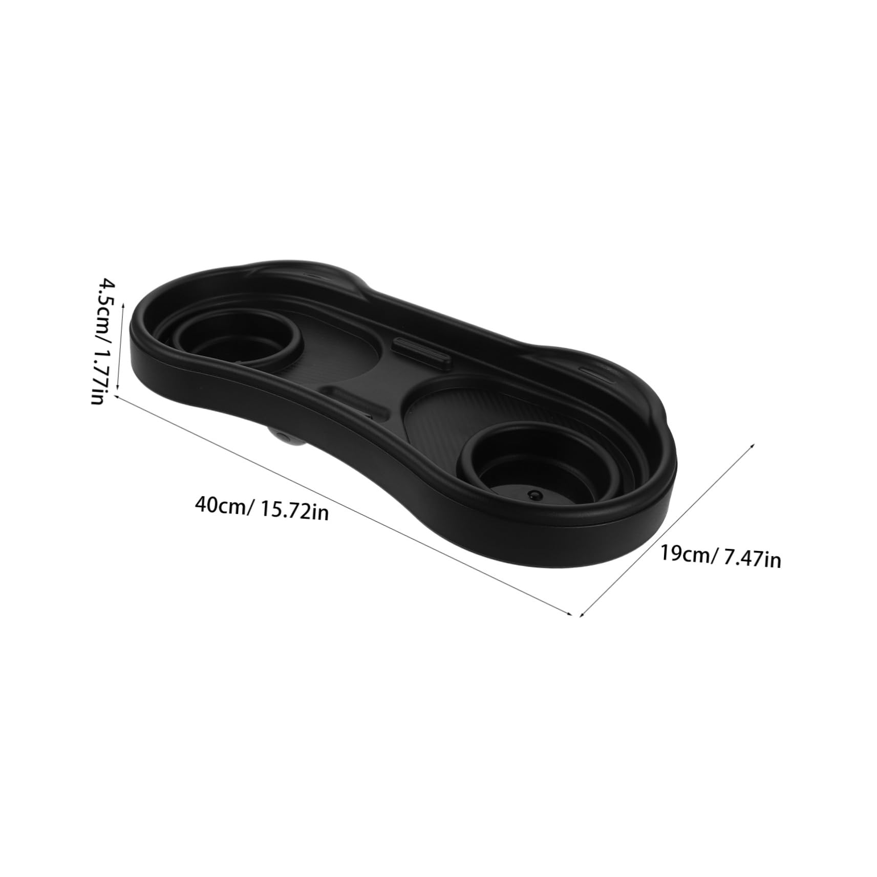 Hohopeti Vassoio per Passeggino Forma di Panda Antiscivolo e Rimovibile Porta Snack e Bicchiere Organizer per Accessorio Pratico per Uscite Quotidiane e Viaggi