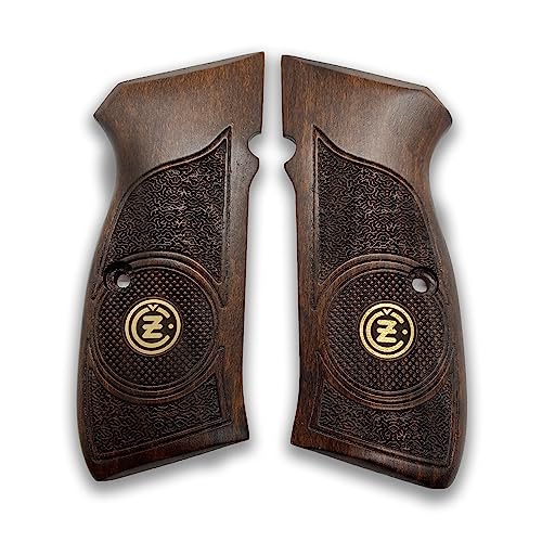 CZ-75 poignée pistolet en bois de noyer massif fait main élégance unique