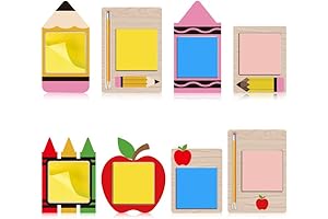 Wooden Sticky Note Holder (8-Pack): Organization for a Studious Year