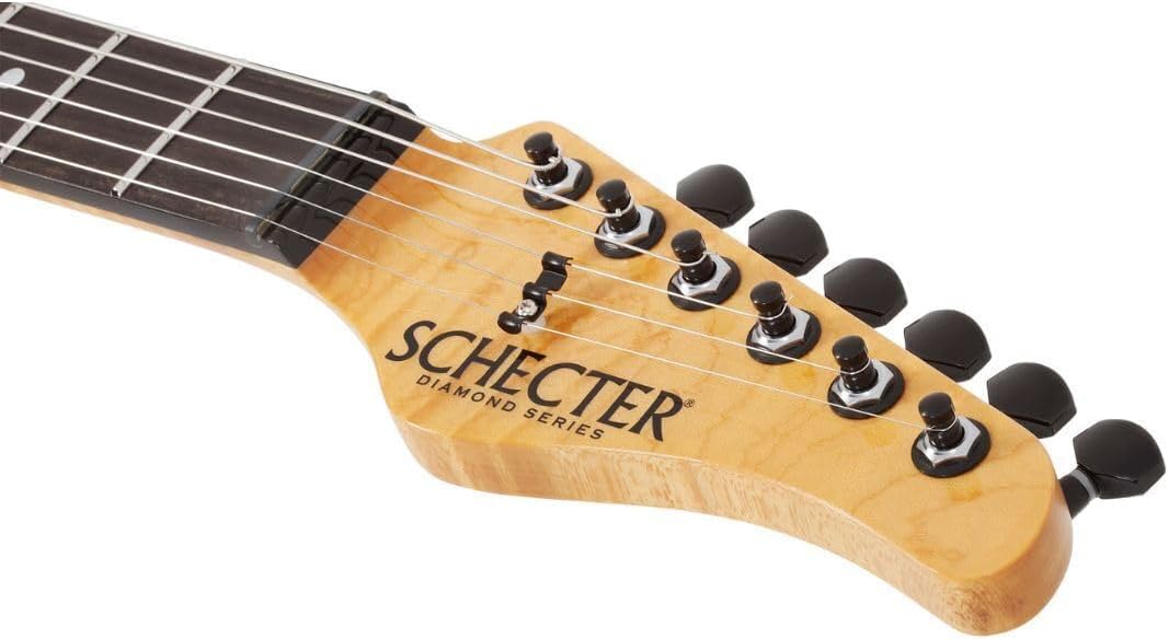 Front view of the Schecter PT Classic Electric Guitar headstock, showing the tuning machines and Schecter logo.