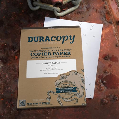 Rite in the Rain Waterproof (DURACOPY) Copier Paper, 8.5" x 11", White, 100 Sheet Pack (No. 6511) by Rite in the Rain - Image 5