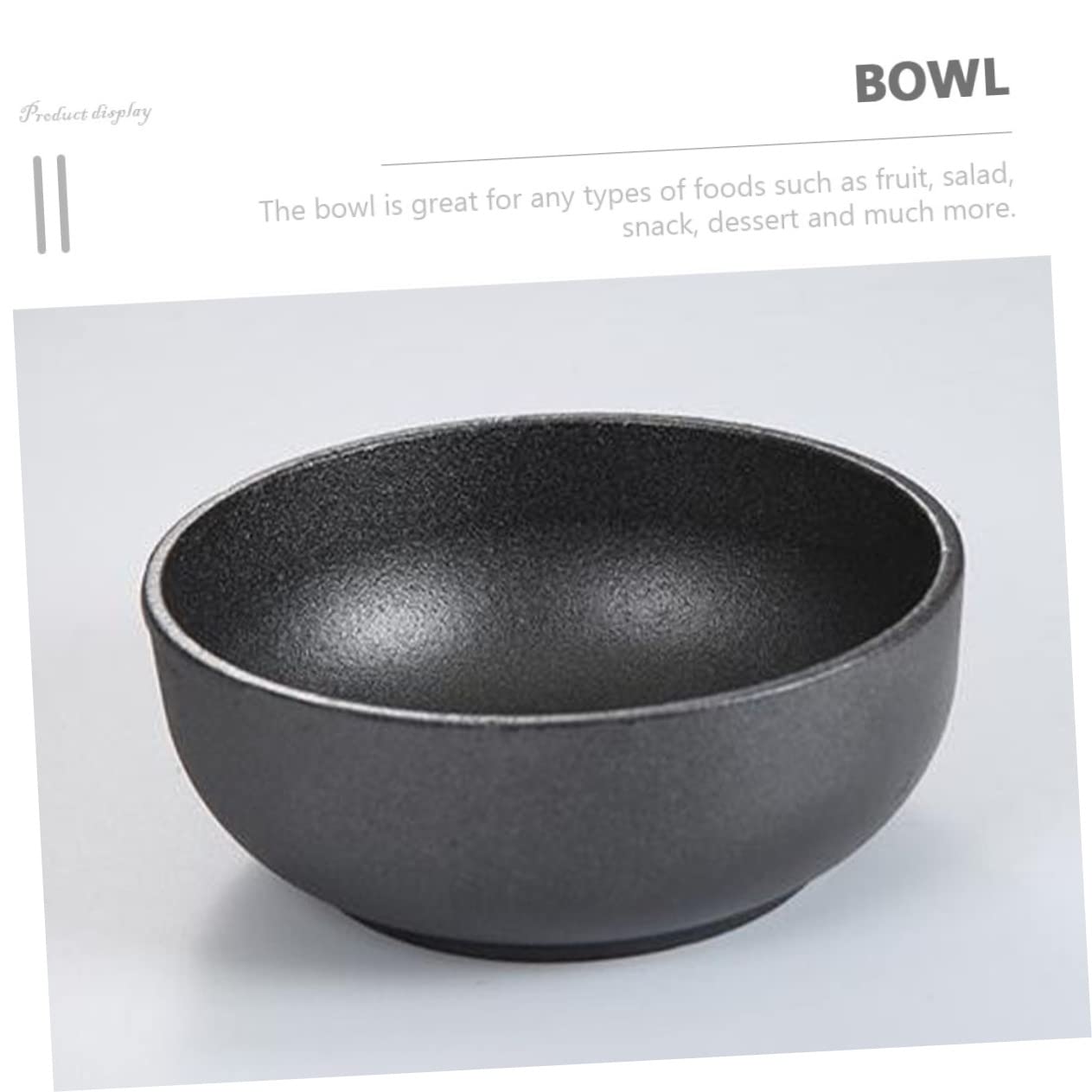 SOLUSTRE Bibimbap Bowl Multi Functional Cast Stoneware Dish for Home Bar Restaurant Use and Daily Food Bowl for and Cuisine